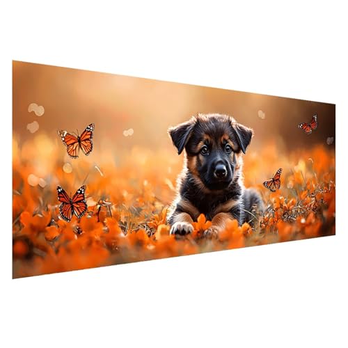 Diamond Painting Hund Diamond Painting Erwachsene 100x40 cm, 5D Schmetterling Diamant Malerei Bilder Basteln Mädchen ab 8 Jahre, DIY Eckige Steine Stickerei Cross Stitch Malerei Deko Wohnzimmer Z0-667 Diamond Painting Hund Diamond Painting Erwachsene 100x40 cm, 5D Schmetterling Diamant Malerei Bilder Basteln Mädchen ab 8 Jahre, DIY Eckige Steine Stickerei Cross Stitch Malerei Deko Wohnzimmer Z0-667 von Zhngzoyn