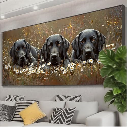 Diamond Painting Hund Diamond Painting Erwachsene 100x40 cm, 5D Tier Diamant Malerei Bilder Basteln Mädchen ab 8 Jahre, DIY Eckige Steine Stickerei Cross Stitch Malerei für Deko Wohnzimmer Z0-652 Diamond Painting Hund Diamond Painting Erwachsene 100x40 cm, 5D Tier Diamant Malerei Bilder Basteln Mädchen ab 8 Jahre, DIY Eckige Steine Stickerei Cross Stitch Malerei für Deko Wohnzimmer Z0-652 von Zhngzoyn