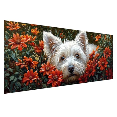 Diamond Painting Hund Diamond Painting Erwachsene Groß XXL 150x60 cm, 5D Blume Diamant Malerei Bilder Basteln Mädchen ab 8 Jahre, DIY Eckige Steine Cross Stitch Malerei für Deko Wohnzimmer Z0-877 Diamond Painting Hund Diamond Painting Erwachsene Groß XXL 150x60 cm, 5D Blume Diamant Malerei Bilder Basteln Mädchen ab 8 Jahre, DIY Eckige Steine Cross Stitch Malerei für Deko Wohnzimmer Z0-877 von Zhngzoyn
