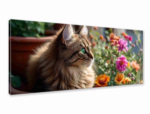 Diamond Painting Katze Diamond Painting Erwachsene Groß XXL 100x40 cm, 5D Blume Diamant Malerei Bilder Basteln Mädchen ab 8 Jahre, DIY Runde Crystal Stickerei Cross Stitch Art für Deko Wohnzimmer W-2 Diamond Painting Katze Diamond Painting Erwachsene Groß XXL 100x40 cm, 5D Blume Diamant Malerei Bilder Basteln Mädchen ab 8 Jahre, DIY Runde Crystal Stickerei Cross Stitch Art für Deko Wohnzimmer W-2 von Zhngzoyn