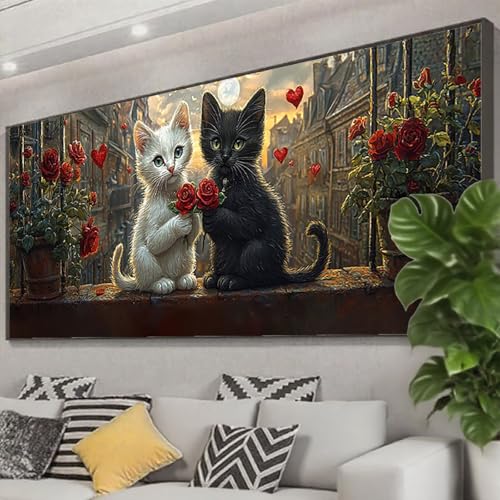 Diamond Painting Katze Diamond Painting Erwachsene Groß XXL 200x80 cm, 5D Blume Diamant Malerei Bilder Basteln Mädchen ab 8 Jahre, DIY Eckige Steine Cross Stitch Malerei für Deko Wohnzimmer Z0-964 Diamond Painting Katze Diamond Painting Erwachsene Groß XXL 200x80 cm, 5D Blume Diamant Malerei Bilder Basteln Mädchen ab 8 Jahre, DIY Eckige Steine Cross Stitch Malerei für Deko Wohnzimmer Z0-964 von Zhngzoyn