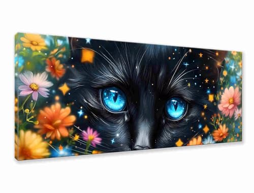 Diamond Painting Katze Diamond Painting Erwachsene Groß XXL 200x80 cm, 5D Blume Diamant Malerei Bilder Basteln Mädchen ab 8 Jahre, DIY Runde Crystal Stickerei Cross Stitch Art für Deko Wohnzimmer B-4 Diamond Painting Katze Diamond Painting Erwachsene Groß XXL 200x80 cm, 5D Blume Diamant Malerei Bilder Basteln Mädchen ab 8 Jahre, DIY Runde Crystal Stickerei Cross Stitch Art für Deko Wohnzimmer B-4 von Zhngzoyn