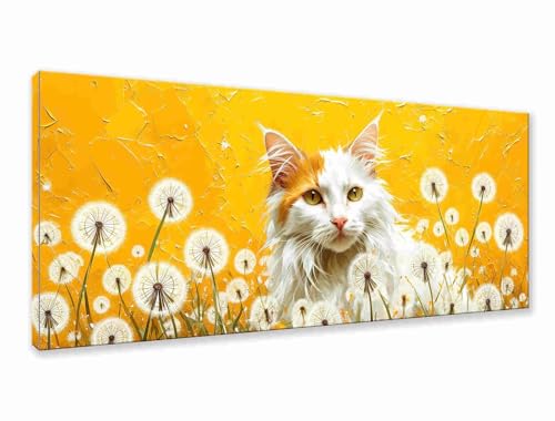 Diamond Painting Katze Diamond Painting Erwachsene Groß XXL 200x80 cm, 5D Löwenzahn Diamant Malerei Basteln Mädchen ab 8 Jahre, DIY Runde Crystal Stickerei Cross Stitch Malerei für Deko Wohnzimmer Y-9 Diamond Painting Katze Diamond Painting Erwachsene Groß XXL 200x80 cm, 5D Löwenzahn Diamant Malerei Basteln Mädchen ab 8 Jahre, DIY Runde Crystal Stickerei Cross Stitch Malerei für Deko Wohnzimmer Y-9 von Zhngzoyn