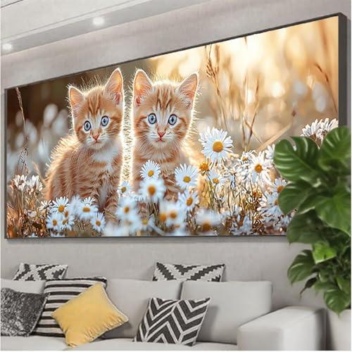 Diamond Painting Katze Diamond Painting Erwachsene Groß XXL 225x90 cm, 5D Blume Diamant Malerei Bilder Basteln Mädchen ab 8 Jahre, DIY Eckige Steine Cross Stitch Malerei für Deko Wohnzimmer Z0-590 Diamond Painting Katze Diamond Painting Erwachsene Groß XXL 225x90 cm, 5D Blume Diamant Malerei Bilder Basteln Mädchen ab 8 Jahre, DIY Eckige Steine Cross Stitch Malerei für Deko Wohnzimmer Z0-590 von Zhngzoyn