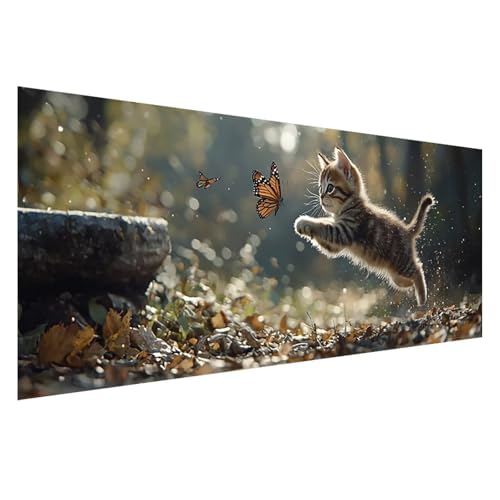 Diamond Painting Katze Diamond Painting Erwachsene Groß XXL 250x100 cm, 5D Schmetterling Diamant Malerei Bilder, DIY Eckige Steine Crystal Stickerei Cross Stitch Malerei für Deko Wohnzimmer Z0-581 Diamond Painting Katze Diamond Painting Erwachsene Groß XXL 250x100 cm, 5D Schmetterling Diamant Malerei Bilder, DIY Eckige Steine Crystal Stickerei Cross Stitch Malerei für Deko Wohnzimmer Z0-581 von Zhngzoyn
