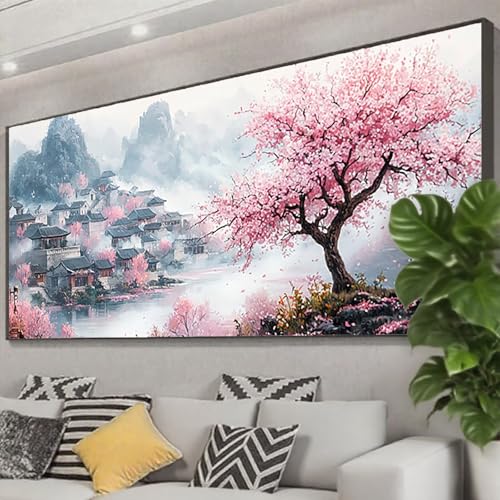 Diamond Painting Kleine Stadt Diamond Painting Erwachsene 75x30 cm, 5D Baum Diamant Malerei Bilder Basteln Mädchen ab 8 Jahre, DIY Eckige Steine Stickerei Cross Stitch Malerei Deko Wohnzimmer Z0-110 Diamond Painting Kleine Stadt Diamond Painting Erwachsene 75x30 cm, 5D Baum Diamant Malerei Bilder Basteln Mädchen ab 8 Jahre, DIY Eckige Steine Stickerei Cross Stitch Malerei Deko Wohnzimmer Z0-110 von Zhngzoyn
