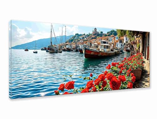 Diamond Painting Kleine Stadt Diamond Painting Erwachsene Groß XXL 100x40 cm, 5D Blume Diamant Malerei Bilder Basteln Mädchen ab 8 Jahre, DIY Runde Crystal Stickerei Malerei für Deko Wohnzimmer H-8 Diamond Painting Kleine Stadt Diamond Painting Erwachsene Groß XXL 100x40 cm, 5D Blume Diamant Malerei Bilder Basteln Mädchen ab 8 Jahre, DIY Runde Crystal Stickerei Malerei für Deko Wohnzimmer H-8 von Zhngzoyn