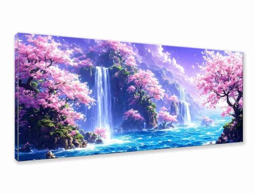 Diamond Painting Landschaft Diamond Painting Erwachsene Groß XXL 100x40 cm, 5D Wasserfall Diamant Malerei Bilder Basteln Mädchen ab 8 Jahre, DIY Runde Crystal Stickerei Malerei für Deko Wohnzimmer L-9 Diamond Painting Landschaft Diamond Painting Erwachsene Groß XXL 100x40 cm, 5D Wasserfall Diamant Malerei Bilder Basteln Mädchen ab 8 Jahre, DIY Runde Crystal Stickerei Malerei für Deko Wohnzimmer L-9 von Zhngzoyn