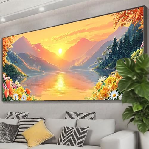 Diamond Painting Landschaft Diamond Painting Erwachsene Groß XXL 125x50 cm, 5D Berg Diamant Malerei Bilder Basteln Mädchen ab 8 Jahre, DIY Eckige Steine Cross Stitch Malerei für Deko Wohnzimmer Z0-2 Diamond Painting Landschaft Diamond Painting Erwachsene Groß XXL 125x50 cm, 5D Berg Diamant Malerei Bilder Basteln Mädchen ab 8 Jahre, DIY Eckige Steine Cross Stitch Malerei für Deko Wohnzimmer Z0-2 von Zhngzoyn