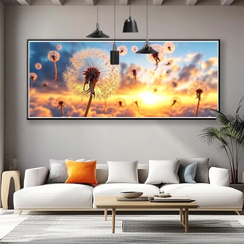 Diamond Painting Löwenzahn Diamond Painting Erwachsene Groß XXL 225x90 cm, 5D Sonnenuntergang Diamant Malerei Basteln Mädchen ab 8 Jahre, DIY Runde Crystal Stickerei Malerei für Deko Wohnzimmer N-9 Diamond Painting Löwenzahn Diamond Painting Erwachsene Groß XXL 225x90 cm, 5D Sonnenuntergang Diamant Malerei Basteln Mädchen ab 8 Jahre, DIY Runde Crystal Stickerei Malerei für Deko Wohnzimmer N-9 von Zhngzoyn