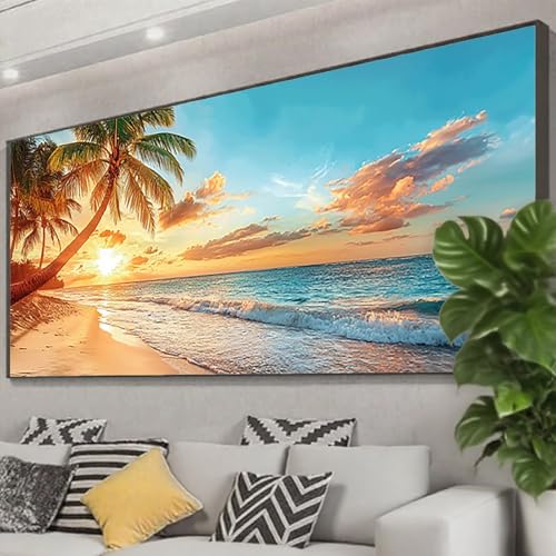 Diamond Painting Meer Diamond Painting Erwachsene 100x40 cm, 5D Landschaft Diamant Malerei Bilder Basteln Mädchen ab 8 Jahre, DIY Eckige Steine Stickerei Cross Stitch Malerei für Deko Wohnzimmer Z0-8 Diamond Painting Meer Diamond Painting Erwachsene 100x40 cm, 5D Landschaft Diamant Malerei Bilder Basteln Mädchen ab 8 Jahre, DIY Eckige Steine Stickerei Cross Stitch Malerei für Deko Wohnzimmer Z0-8 von Zhngzoyn