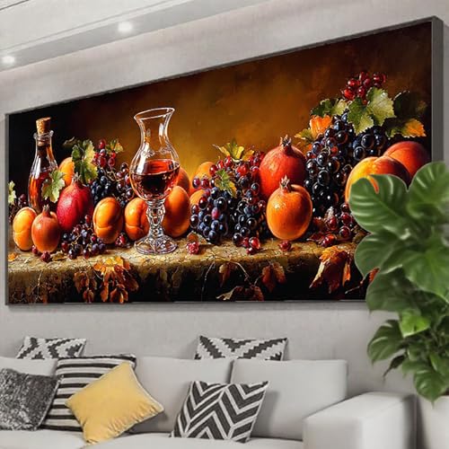 Diamond Painting Obst Diamond Painting Erwachsene Groß XXL 250x100 cm, 5D Wein Diamant Malerei Bilder Basteln Mädchen ab 8 Jahre, DIY Eckige Steine Cross Stitch Malerei für Deko Wohnzimmer Z0-832 Diamond Painting Obst Diamond Painting Erwachsene Groß XXL 250x100 cm, 5D Wein Diamant Malerei Bilder Basteln Mädchen ab 8 Jahre, DIY Eckige Steine Cross Stitch Malerei für Deko Wohnzimmer Z0-832 von Zhngzoyn