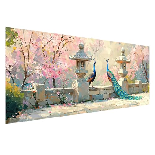 Diamond Painting Pfau Diamond Painting Erwachsene Groß XXL 125x50 cm, 5D Landschaft Diamant Malerei Bilder Basteln Mädchen ab 8 Jahre, DIY Eckige Steine Cross Stitch Malerei für Deko Wohnzimmer Z0-655 Diamond Painting Pfau Diamond Painting Erwachsene Groß XXL 125x50 cm, 5D Landschaft Diamant Malerei Bilder Basteln Mädchen ab 8 Jahre, DIY Eckige Steine Cross Stitch Malerei für Deko Wohnzimmer Z0-655 von Zhngzoyn
