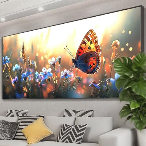 Diamond Painting Schmetterling Diamond Painting Erwachsene 75x30 cm, 5D Blume Diamant Malerei Bilder Basteln Mädchen ab 8 Jahre, DIY Eckige Steine Stickerei Cross Stitch Malerei Deko Wohnzimmer Z0-616 Diamond Painting Schmetterling Diamond Painting Erwachsene 75x30 cm, 5D Blume Diamant Malerei Bilder Basteln Mädchen ab 8 Jahre, DIY Eckige Steine Stickerei Cross Stitch Malerei Deko Wohnzimmer Z0-616 von Zhngzoyn