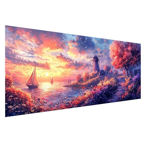 Diamond Painting Sonnenuntergang Diamond Painting Erwachsene 75x30 cm, 5D Landschaft Diamant Malerei Bilder, DIY Eckige Steine Stickerei Cross Stitch Malerei für Deko Wohnzimmer Geschenke Z0-133 Diamond Painting Sonnenuntergang Diamond Painting Erwachsene 75x30 cm, 5D Landschaft Diamant Malerei Bilder, DIY Eckige Steine Stickerei Cross Stitch Malerei für Deko Wohnzimmer Geschenke Z0-133 von Zhngzoyn