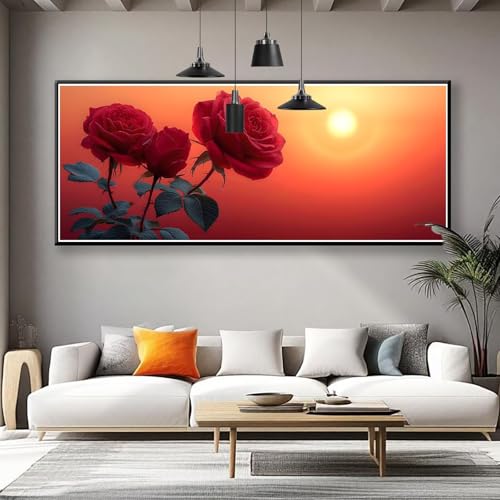 Diamond Painting Sonnenuntergang Diamond Painting Erwachsene Groß XXL 200x80 cm, 5D Rose Diamant Malerei Bilder Basteln Mädchen ab 8 Jahre, DIY Runde Crystal Stickerei Malerei für Deko Wohnzimmer L-9 Diamond Painting Sonnenuntergang Diamond Painting Erwachsene Groß XXL 200x80 cm, 5D Rose Diamant Malerei Bilder Basteln Mädchen ab 8 Jahre, DIY Runde Crystal Stickerei Malerei für Deko Wohnzimmer L-9 von Zhngzoyn