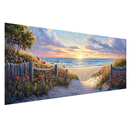 Diamond Painting Strand Diamond Painting Erwachsene 100x40 cm, 5D Landschaft Diamant Malerei Bilder Basteln Mädchen ab 8 Jahre, DIY Eckige Steine Stickerei Cross Stitch Malerei Deko Wohnzimmer Z0-833 Diamond Painting Strand Diamond Painting Erwachsene 100x40 cm, 5D Landschaft Diamant Malerei Bilder Basteln Mädchen ab 8 Jahre, DIY Eckige Steine Stickerei Cross Stitch Malerei Deko Wohnzimmer Z0-833 von Zhngzoyn