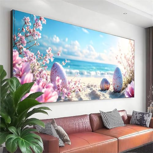 Diamond Painting Strand Diamond Painting Erwachsene Groß XXL 100x40 cm, 5D Blume Diamant Malerei Bilder Basteln Mädchen ab 8 Jahre, DIY Runde Crystal Stickerei Cross Stitch Art für Deko Wohnzimmer Z-0 Diamond Painting Strand Diamond Painting Erwachsene Groß XXL 100x40 cm, 5D Blume Diamant Malerei Bilder Basteln Mädchen ab 8 Jahre, DIY Runde Crystal Stickerei Cross Stitch Art für Deko Wohnzimmer Z-0 von Zhngzoyn