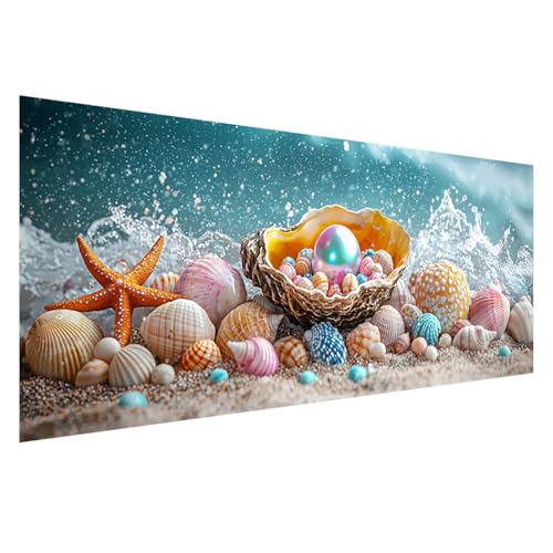 Diamond Painting Strand Diamond Painting Erwachsene Groß XXL 225x90 cm, 5D Hülse Diamant Malerei Bilder Basteln Mädchen ab 8 Jahre, DIY Eckige Steine Cross Stitch Malerei für Deko Wohnzimmer Z0-647 von Zhngzoyn