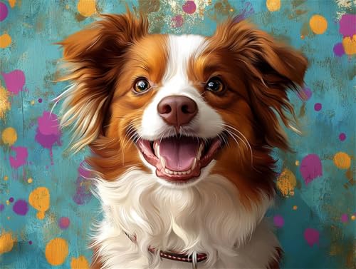 Diamond Painting Tier Diamant Painting Bilder Erwachsene Hund, Basteln Mädchen 8 9 10 Jahre, Diamond Art Eckige Steine, DIY Diamant Malerei Bastelset Erwachsene für Deko Wohnzimmer 30x20 cm J-4 Diamond Painting Tier Diamant Painting Bilder Erwachsene Hund, Basteln Mädchen 8 9 10 Jahre, Diamond Art Eckige Steine, DIY Diamant Malerei Bastelset Erwachsene für Deko Wohnzimmer 30x20 cm J-4 von Zhngzoyn