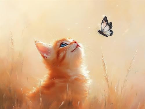 Diamond Painting Tier Diamant Painting Bilder Erwachsene Katze, Basteln Mädchen 8 9 10 Jahre, Diamond Art Eckige Steine, DIY Diamant Malerei Bastelset Erwachsene für Deko Wohnzimmer 40x30 cm F-9 Diamond Painting Tier Diamant Painting Bilder Erwachsene Katze, Basteln Mädchen 8 9 10 Jahre, Diamond Art Eckige Steine, DIY Diamant Malerei Bastelset Erwachsene für Deko Wohnzimmer 40x30 cm F-9 von Zhngzoyn