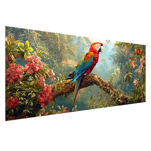 Diamond Painting Tier Diamond Painting Erwachsene Groß XXL 250x100 cm, 5D Blume Diamant Malerei Bilder Basteln Mädchen ab 8 Jahre, DIY Eckige Steine Cross Stitch Malerei für Deko Wohnzimmer Z0-665 von Zhngzoyn