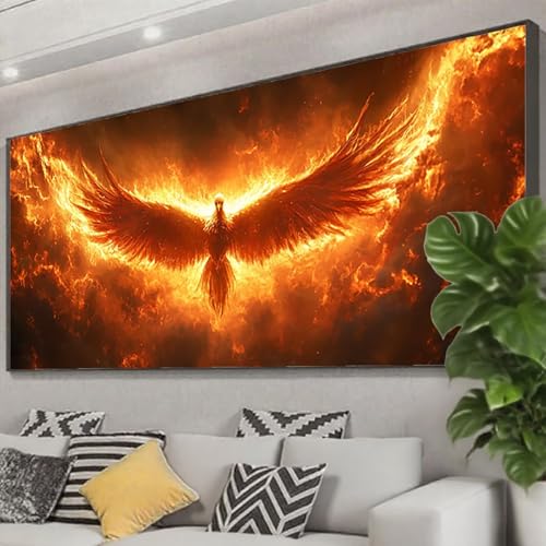 Diamond Painting Tier Diamond Painting Erwachsene Groß XXL 250x100 cm, 5D Phönix Diamant Malerei Bilder Basteln Mädchen ab 8 Jahre, DIY Eckige Steine Cross Stitch Malerei für Deko Wohnzimmer Z0-550 Diamond Painting Tier Diamond Painting Erwachsene Groß XXL 250x100 cm, 5D Phönix Diamant Malerei Bilder Basteln Mädchen ab 8 Jahre, DIY Eckige Steine Cross Stitch Malerei für Deko Wohnzimmer Z0-550 von Zhngzoyn