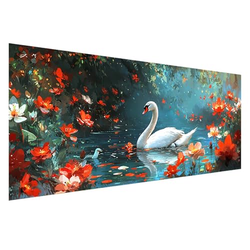 Diamond Painting Tier Diamond Painting Erwachsene Groß XXL 250x100 cm, 5D Schwan Diamant Malerei Bilder Basteln Mädchen ab 8 Jahre, DIY Eckige Steine Cross Stitch Malerei für Deko Wohnzimmer Z0-595 Diamond Painting Tier Diamond Painting Erwachsene Groß XXL 250x100 cm, 5D Schwan Diamant Malerei Bilder Basteln Mädchen ab 8 Jahre, DIY Eckige Steine Cross Stitch Malerei für Deko Wohnzimmer Z0-595 von Zhngzoyn