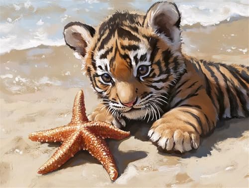 Diamond Painting Tiger Diamant Painting Bilder Erwachsene Tier, Basteln Mädchen 8 9 10 Jahre, Diamond Art Eckige Steine, DIY Diamant Malerei Bastelset Erwachsene für Deko Wohnzimmer 90x70 cm Z-3 Diamond Painting Tiger Diamant Painting Bilder Erwachsene Tier, Basteln Mädchen 8 9 10 Jahre, Diamond Art Eckige Steine, DIY Diamant Malerei Bastelset Erwachsene für Deko Wohnzimmer 90x70 cm Z-3 von Zhngzoyn