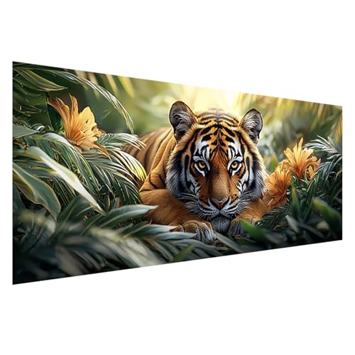 Diamond Painting Tiger Diamond Painting Erwachsene 75x30 cm, 5D Blume Diamant Malerei Bilder Basteln Mädchen ab 8 Jahre, DIY Eckige Steine Stickerei Cross Stitch Malerei für Deko Wohnzimmer Z0-103 Diamond Painting Tiger Diamond Painting Erwachsene 75x30 cm, 5D Blume Diamant Malerei Bilder Basteln Mädchen ab 8 Jahre, DIY Eckige Steine Stickerei Cross Stitch Malerei für Deko Wohnzimmer Z0-103 von Zhngzoyn