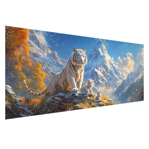 Diamond Painting Tiger Diamond Painting Erwachsene Groß XXL 200x80 cm, 5D Berg Diamant Malerei Bilder Basteln Mädchen ab 8 Jahre, DIY Eckige Steine Cross Stitch Malerei für Deko Wohnzimmer Z0-979 Diamond Painting Tiger Diamond Painting Erwachsene Groß XXL 200x80 cm, 5D Berg Diamant Malerei Bilder Basteln Mädchen ab 8 Jahre, DIY Eckige Steine Cross Stitch Malerei für Deko Wohnzimmer Z0-979 von Zhngzoyn