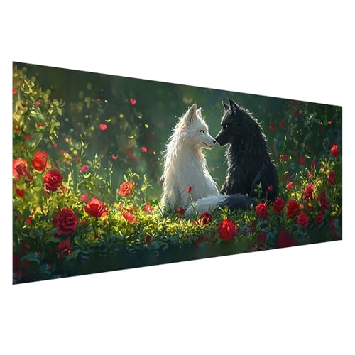 Diamond Painting Wolf Diamond Painting Erwachsene 100x40 cm, 5D Blume Diamant Malerei Bilder Basteln Mädchen ab 8 Jahre, DIY Eckige Steine Stickerei Cross Stitch Malerei für Deko Wohnzimmer Z0-661 Diamond Painting Wolf Diamond Painting Erwachsene 100x40 cm, 5D Blume Diamant Malerei Bilder Basteln Mädchen ab 8 Jahre, DIY Eckige Steine Stickerei Cross Stitch Malerei für Deko Wohnzimmer Z0-661 von Zhngzoyn