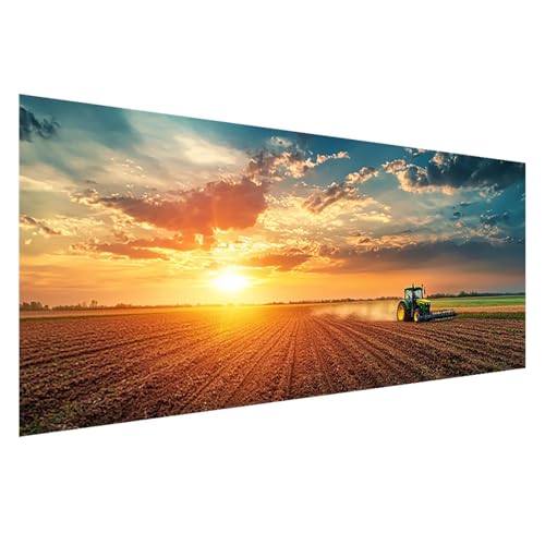 Diamond Painting XXL 125x50 cm, 5D Diamant Painting Bilder Sonnenuntergang Diamant Art Malerei Traktor, DIY Eckige Steine Stickerei Kreuzstich Bastelset Erwachsene für Zimmer Deko Geschenke Z0-21 Diamond Painting XXL 125x50 cm, 5D Diamant Painting Bilder Sonnenuntergang Diamant Art Malerei Traktor, DIY Eckige Steine Stickerei Kreuzstich Bastelset Erwachsene für Zimmer Deko Geschenke Z0-21 von Zhngzoyn