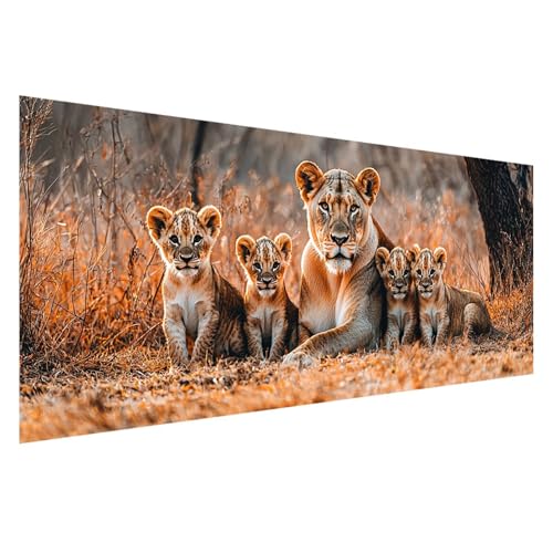 Diamond Painting XXL 125x50 cm, 5D Diamant Painting Bilder Tier Diamant Art Malerei Löwe, DIY Eckige Steine Stickerei Kreuzstich Bastelset Erwachsene für Zimmer Deko, Geschenke für Frauen Z0-825 Diamond Painting XXL 125x50 cm, 5D Diamant Painting Bilder Tier Diamant Art Malerei Löwe, DIY Eckige Steine Stickerei Kreuzstich Bastelset Erwachsene für Zimmer Deko, Geschenke für Frauen Z0-825 von Zhngzoyn
