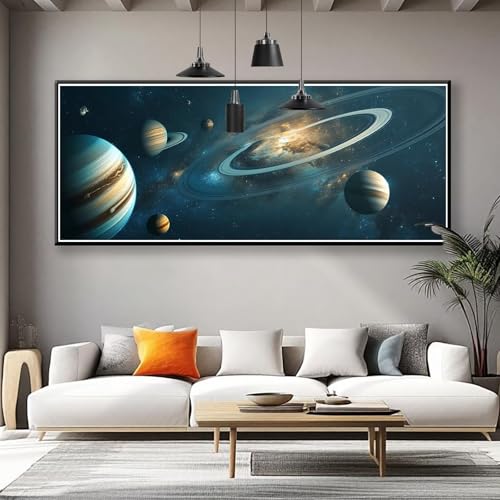 Diamond Painting XXL 125x50 cm, 5D Diamant Painting Bilder Universum Diamant Art Landschaft, DIY Runde Crystal Stickerei Kreuzstich Bastelset Erwachsene für Zimmer Deko, Geschenke für Frauen Q-9 Diamond Painting XXL 125x50 cm, 5D Diamant Painting Bilder Universum Diamant Art Landschaft, DIY Runde Crystal Stickerei Kreuzstich Bastelset Erwachsene für Zimmer Deko, Geschenke für Frauen Q-9 von Zhngzoyn