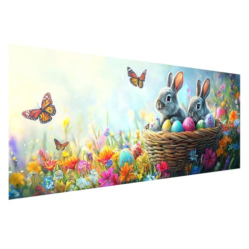 Diamond Painting XXL 150x60 cm, 5D Diamant Painting Bilder Kaninchen Diamant Art Malerei Schmetterling, DIY Eckige Steine Stickerei Kreuzstich Bastelset Erwachsene für Zimmer Deko Geschenke Z0-963 Diamond Painting XXL 150x60 cm, 5D Diamant Painting Bilder Kaninchen Diamant Art Malerei Schmetterling, DIY Eckige Steine Stickerei Kreuzstich Bastelset Erwachsene für Zimmer Deko Geschenke Z0-963 von Zhngzoyn