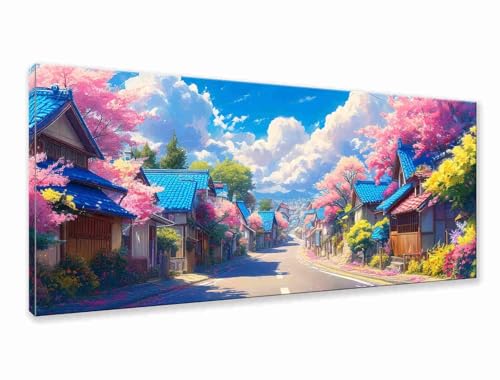 Diamond Painting XXL 150x60 cm, 5D Diamant Painting Bilder Landschaft Diamant Art Malerei Straße, DIY Runde Crystal Stickerei Kreuzstich Bastelset Erwachsene für Zimmer Deko, Geschenke für Frauen C-5 Diamond Painting XXL 150x60 cm, 5D Diamant Painting Bilder Landschaft Diamant Art Malerei Straße, DIY Runde Crystal Stickerei Kreuzstich Bastelset Erwachsene für Zimmer Deko, Geschenke für Frauen C-5 von Zhngzoyn