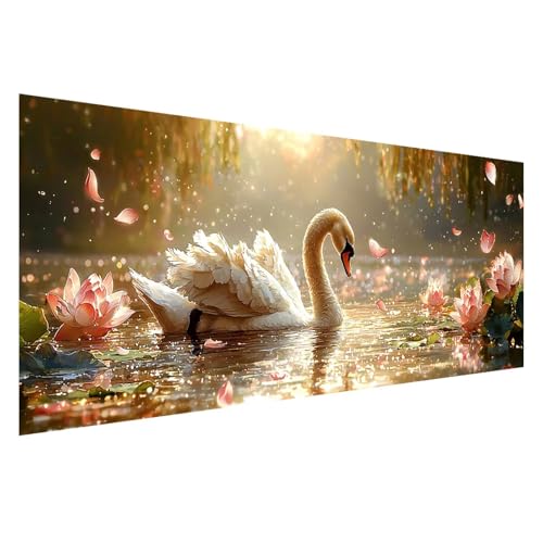 Diamond Painting XXL 150x60 cm, 5D Diamant Painting Bilder Schwan Diamant Art Malerei Lotus, DIY Eckige Steine Stickerei Kreuzstich Bastelset Erwachsene für Zimmer Deko, Geschenke für Frauen Z0-969 Diamond Painting XXL 150x60 cm, 5D Diamant Painting Bilder Schwan Diamant Art Malerei Lotus, DIY Eckige Steine Stickerei Kreuzstich Bastelset Erwachsene für Zimmer Deko, Geschenke für Frauen Z0-969 von Zhngzoyn
