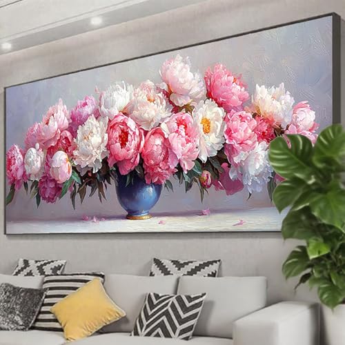 Diamond Painting XXL 175x70 cm, 5D Diamant Painting Bilder Blume Diamant Art Malerei Pfingstrose,DIY Eckige Steine Crystal Stickerei Kreuzstich Bastelset Erwachsene für Zimmer Deko Geschenke Z0-822 Diamond Painting XXL 175x70 cm, 5D Diamant Painting Bilder Blume Diamant Art Malerei Pfingstrose,DIY Eckige Steine Crystal Stickerei Kreuzstich Bastelset Erwachsene für Zimmer Deko Geschenke Z0-822 von Zhngzoyn