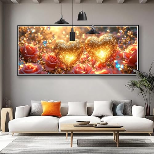 Diamond Painting XXL 200x80 cm, 5D Diamant Painting Bilder Blume Diamant Art Liebe, DIY Runde Crystal Stickerei Kreuzstich Mosaikherstellung Bastelset Erwachsene Zimmer Deko, Geschenke für Frauen J-8 Diamond Painting XXL 200x80 cm, 5D Diamant Painting Bilder Blume Diamant Art Liebe, DIY Runde Crystal Stickerei Kreuzstich Mosaikherstellung Bastelset Erwachsene Zimmer Deko, Geschenke für Frauen J-8 von Zhngzoyn