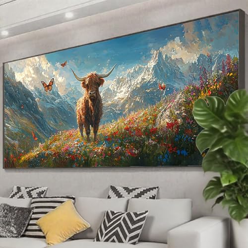 Diamond Painting XXL 200x80 cm, 5D Diamant Painting Bilder Tier Diamant Art Malerei Kuh, DIY Eckige Steine Crystal Stickerei Kreuzstich Bastelset Erwachsene für Zimmer Deko,Geschenke für Frauen Z0-816 Diamond Painting XXL 200x80 cm, 5D Diamant Painting Bilder Tier Diamant Art Malerei Kuh, DIY Eckige Steine Crystal Stickerei Kreuzstich Bastelset Erwachsene für Zimmer Deko,Geschenke für Frauen Z0-816 von Zhngzoyn