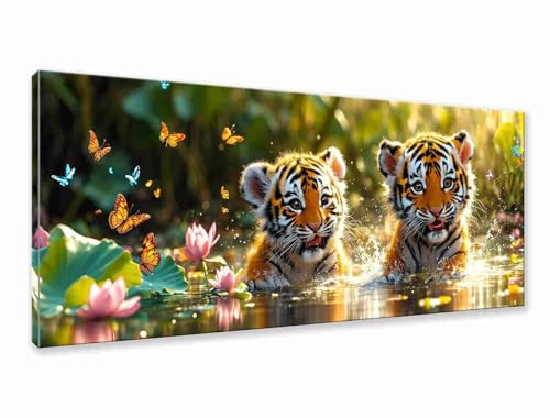 Diamond Painting XXL 200x80 cm, 5D Diamant Painting Bilder Tiger Diamant Art Malerei Tier, DIY Runde Crystal Stickerei Kreuzstich Kunst Bastelset Erwachsene für Zimmer Deko, Geschenke für Frauen A-2 Diamond Painting XXL 200x80 cm, 5D Diamant Painting Bilder Tiger Diamant Art Malerei Tier, DIY Runde Crystal Stickerei Kreuzstich Kunst Bastelset Erwachsene für Zimmer Deko, Geschenke für Frauen A-2 von Zhngzoyn