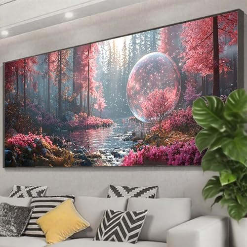 Diamond Painting XXL 200x80 cm, 5D Diamant Painting Bilder Wald Diamant Art Malerei Landschaft,DIY Eckige Steine Crystal Stickerei Kreuzstich Bastelset Erwachsene für Zimmer Deko Geschenke Z0-948 Diamond Painting XXL 200x80 cm, 5D Diamant Painting Bilder Wald Diamant Art Malerei Landschaft,DIY Eckige Steine Crystal Stickerei Kreuzstich Bastelset Erwachsene für Zimmer Deko Geschenke Z0-948 von Zhngzoyn