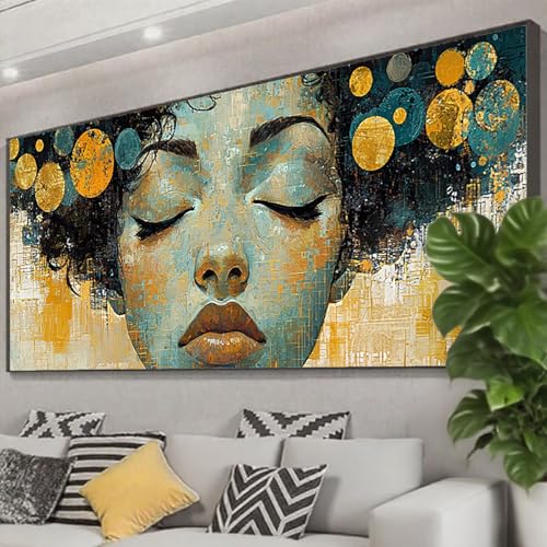 Diamond Painting XXL 225x90 cm, 5D Diamant Painting Bilder Frau Diamant Art Malerei Abstrakt, DIY Eckige Steine Stickerei Kreuzstich Bastelset Erwachsene für Zimmer Deko, Geschenke für Frauen Z0-954 Diamond Painting XXL 225x90 cm, 5D Diamant Painting Bilder Frau Diamant Art Malerei Abstrakt, DIY Eckige Steine Stickerei Kreuzstich Bastelset Erwachsene für Zimmer Deko, Geschenke für Frauen Z0-954 von Zhngzoyn