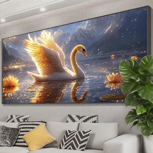 Diamond Painting XXL 225x90 cm, 5D Diamant Painting Bilder Schwan Diamant Art Malerei Blume, DIY Eckige Steine Stickerei Kreuzstich Bastelset Erwachsene für Zimmer Deko, Geschenke für Frauen Z0-594 Diamond Painting XXL 225x90 cm, 5D Diamant Painting Bilder Schwan Diamant Art Malerei Blume, DIY Eckige Steine Stickerei Kreuzstich Bastelset Erwachsene für Zimmer Deko, Geschenke für Frauen Z0-594 von Zhngzoyn