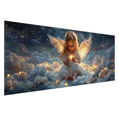 Diamond Painting XXL 250x100 cm, 5D Diamant Painting Bilder Engel Diamant Art Malerei Blume, DIY Eckige Steine Stickerei Kreuzstich Bastelset Erwachsene für Zimmer Deko, Geschenke für Frauen Z0-591 Diamond Painting XXL 250x100 cm, 5D Diamant Painting Bilder Engel Diamant Art Malerei Blume, DIY Eckige Steine Stickerei Kreuzstich Bastelset Erwachsene für Zimmer Deko, Geschenke für Frauen Z0-591 von Zhngzoyn