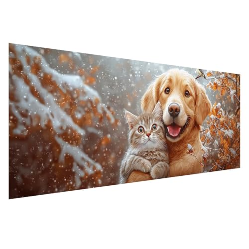 Diamond Painting XXL 250x100 cm, 5D Diamant Painting Bilder Hund Diamant Art Malerei Katze, DIY Eckige Steine Stickerei Kreuzstich Bastelset Erwachsene für Zimmer Deko, Geschenke für Frauen Z0-567 Diamond Painting XXL 250x100 cm, 5D Diamant Painting Bilder Hund Diamant Art Malerei Katze, DIY Eckige Steine Stickerei Kreuzstich Bastelset Erwachsene für Zimmer Deko, Geschenke für Frauen Z0-567 von Zhngzoyn