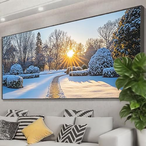 Diamond Painting XXL 250x100 cm, 5D Diamant Painting Bilder Winter Diamant Art Malerei Landschaft,DIY Eckige Steine Crystal Stickerei Kreuzstich Bastelset Erwachsene für Zimmer Deko Geschenke Z0-30 Diamond Painting XXL 250x100 cm, 5D Diamant Painting Bilder Winter Diamant Art Malerei Landschaft,DIY Eckige Steine Crystal Stickerei Kreuzstich Bastelset Erwachsene für Zimmer Deko Geschenke Z0-30 von Zhngzoyn