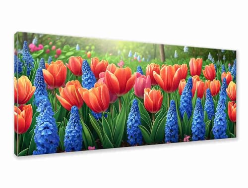 Diamond Painting XXL 75x30 cm, 5D Diamant Painting Bilder Blume Diamant Art Malerei Landschaft, DIY Runde Crystal Stickerei Kreuzstich Bastelset Erwachsene für Zimmer Deko, Geschenke für Frauen T-1 von Zhngzoyn
