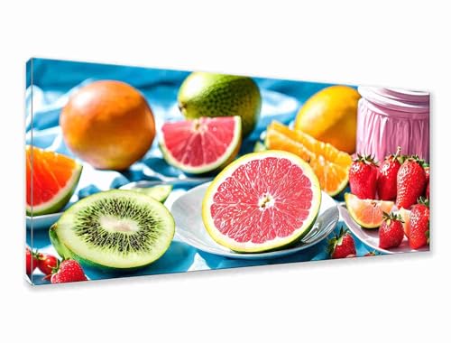 Diamond Painting XXL 75x30 cm, 5D Diamant Painting Bilder Obst Diamant Art Malerei Erdbeere, DIY Runde Crystal Stickerei Kreuzstich Bastelset Erwachsene für Zimmer Deko, Geschenke für Frauen F-6 von Zhngzoyn